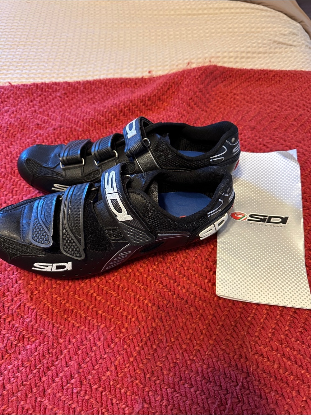 SIDI Women's Black Athletic Cycling Shoes - Velcro Closure